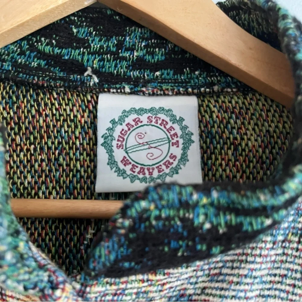 VTG Sugar Street Weavers Jacket Adult One Size AOP Tapestry 90’s Nicky Boehme - Picture 13 of 16